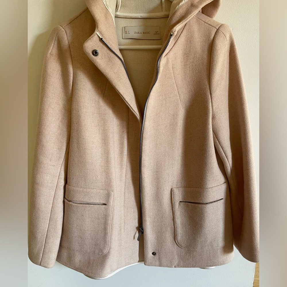 Zara Jacket with hood - light pink